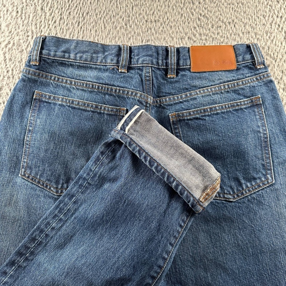 Taylor Stitch Democratic Selvedge Jeans Mens 31x34(31x32 Fit)‎ Straight Leg Blue